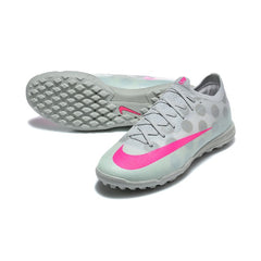 Nike Air Zoom Mercurial Vapor 17 Elite Gray and Pink Turf TF Kids Football Boot
