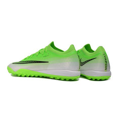 Nike Air Zoom Mercurial Vapor 17 Elite Green and White Turf TF Kids Football Boot
