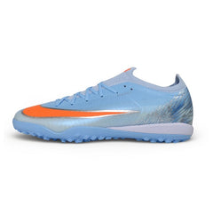 Nike Air Zoom Mercurial Vapor 17 Elite Light Blue and Silver Turf TF Kids Football Boot