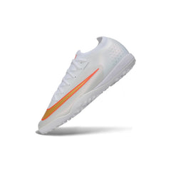 Nike Air Zoom Mercurial Vapor 17 Elite White and Golden Turf TF Kids Football Boot
