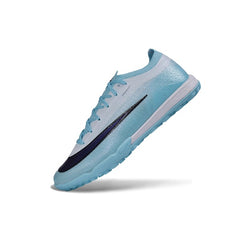 Nike Air Zoom Mercurial Vapor 17 Elite White and Light Blue Turf TF Football Boot