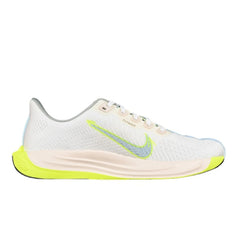 Nike Air Zoom Pegasus 35 White and Fluorescent Green Running Shoes