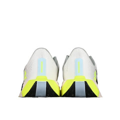Nike Air Zoom Pegasus 35 White and Fluorescent Green Running Shoes