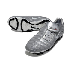 Nike Air Zoom Total 90 III Gray and Silver Firm Ground FG Football Boot