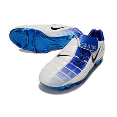Nike Air Zoom Total 90 III White and Blue Firm Ground FG Football Boot