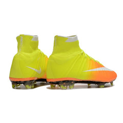 Nike Mercurial Superfly 4 Elite Orange and Yellow Firm Ground FG Football Boot