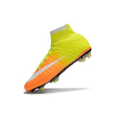 Nike Mercurial Superfly 4 Elite Orange and Yellow Firm Ground FG Football Boot