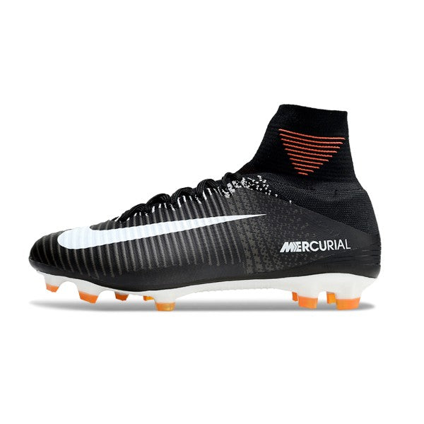 Nike Mercurial Superfly 5 Elite Black and White Firm Ground FG
