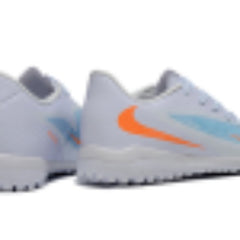 Nike Phantom 6 Academy White Blue and Orange Turf TF Football Boot