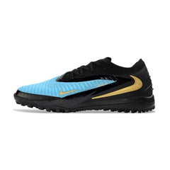 Nike Phantom 6 Elite Black and Blue Turf TF Football Boot