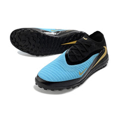 Nike Phantom 6 Elite Black and Blue Turf TF Football Boot