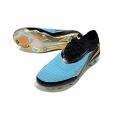 Nike Phantom 6 Elite Black, Blue and Golden Firm Ground FG Football Boot
