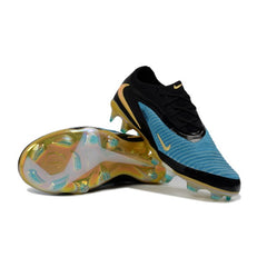 Nike Phantom 6 Elite Blue and Golden Firm Ground FG Kids Football Boot
