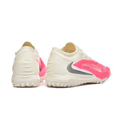 Nike Phantom 6 Elite Pink and Beige Turf TF Kids Football Boot