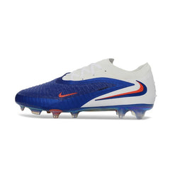 Nike Phantom 6 Elite White and Blue Firm Ground FG Football Boot