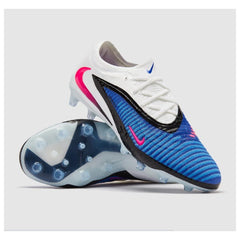 Nike Phantom 6 Elite White and Blue Pack Firm Ground FG Kids Football Boot
