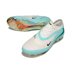 Nike Phantom 6 Elite White and Light Green Firm Ground FG Football Boot