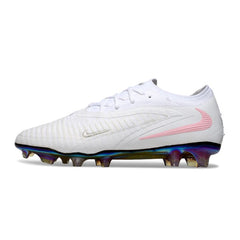 Nike Phantom 6 Elite White and Pink Firm Ground FG Football Boot