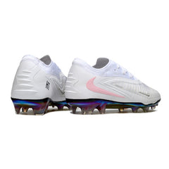 Nike Phantom 6 Elite White and Pink Firm Ground FG Football Boot