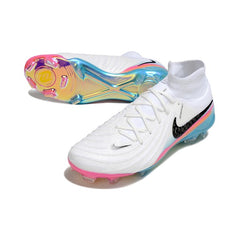 Nike Phantom Luna 2 Elite White Light Blue and Pink Firm Ground FG Football Boot