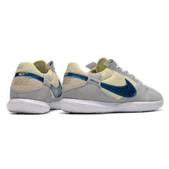 Nike Streetgato IC White Blue and Gray Indoor IC Football Boot