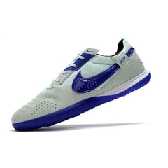 Nike Streetgato IC White Gray and Navy Indoor IC Football Boot