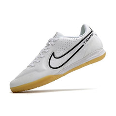 Nike Tiempo Legend 9 Elite White and Black Indoor IC Football Boot