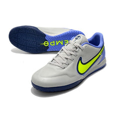 Nike Tiempo Legend 9 Elite White and Blue Indoor IC Football Boot