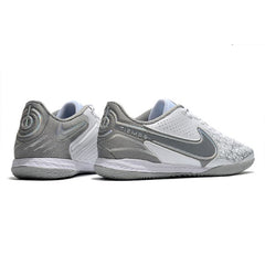 Nike Tiempo Legend 9 Elite White and Gray Indoor IC Football Boot