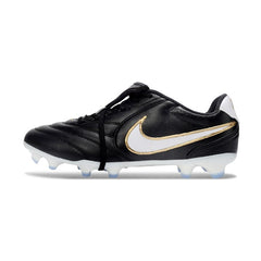 Nike Tiempo Ligera Elite Black and White Firm Ground FG Football Boot