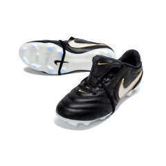 Nike Tiempo Ligera Elite Black and White Firm Ground FG Football Boot