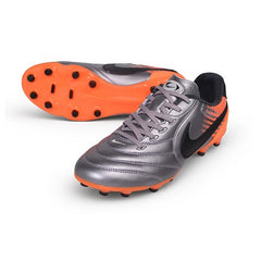 Nike Tiempo Ligera Pro Gray and Orange Firm Ground FG Football Boot
