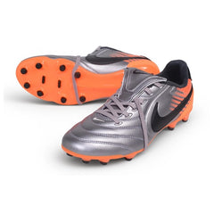Nike Tiempo Ligera Pro Tongue Gray and Orange Firm Ground FG Football Boot