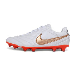 Nike Tiempo Ligera Pro White and Red Firm Ground FG Football Boot