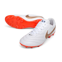 Nike Tiempo Ligera Pro White and Red Firm Ground FG Football Boot
