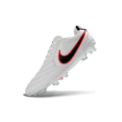 Nike Tiempo Ligera Pro White, Black and Red Firm Ground FG Football Boot