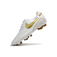 Nike Tiempo R10 Legend Elite White and Gold Firm Ground FG Football Boot