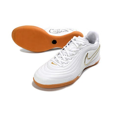 Nike Tiempo Reactgato White and Orange Indoor IC Football Boot