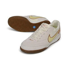 Nike Tiempo Streetgato Beige and Yellow Indoor IC Football Boot