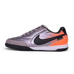Nike Tiempo Streetgato Gray and Orange Indoor IC Football Boot