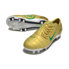 Nike Total 90 III Gold and Green Firm Ground FG Football Boot