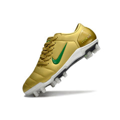 Nike Total 90 III Gold and Green Firm Ground FG Football Boot