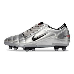 Nike Total 90 III Silver and Black Firm Ground FG Football Boot
