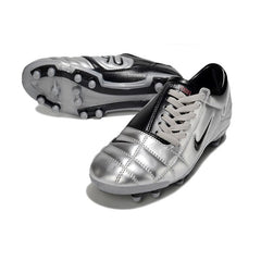 Nike Total 90 III Silver and Black Firm Ground FG Football Boot