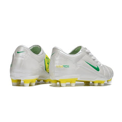 Nike Total 90 III White Green and Yellow Firm Ground FG Football Boot