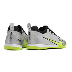 Nike Vapor 15 Pro Zoom Gray and Green Indoor IC Football Boot