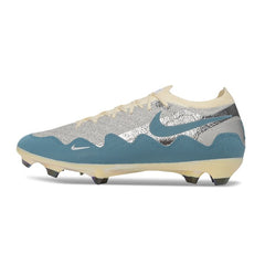 Nike x Patta Mercurial Vapor Elite Silver, Blue and White Firm Ground FG Football Boot
