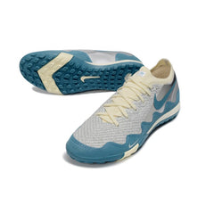 Nike x Patta Zoom Mercurial Vapor Elite White, Blue and Silver Turf TF Football Boot