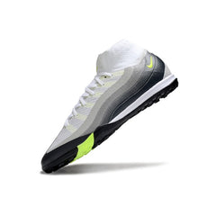 Nike Zoom Mercurial Superfly 10 Elite White and Grey Turf TF Football Boot