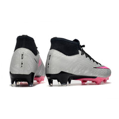 Nike Zoom Mercurial Superfly 9 Academy Gray and Pink Firm Ground FG Football Boot